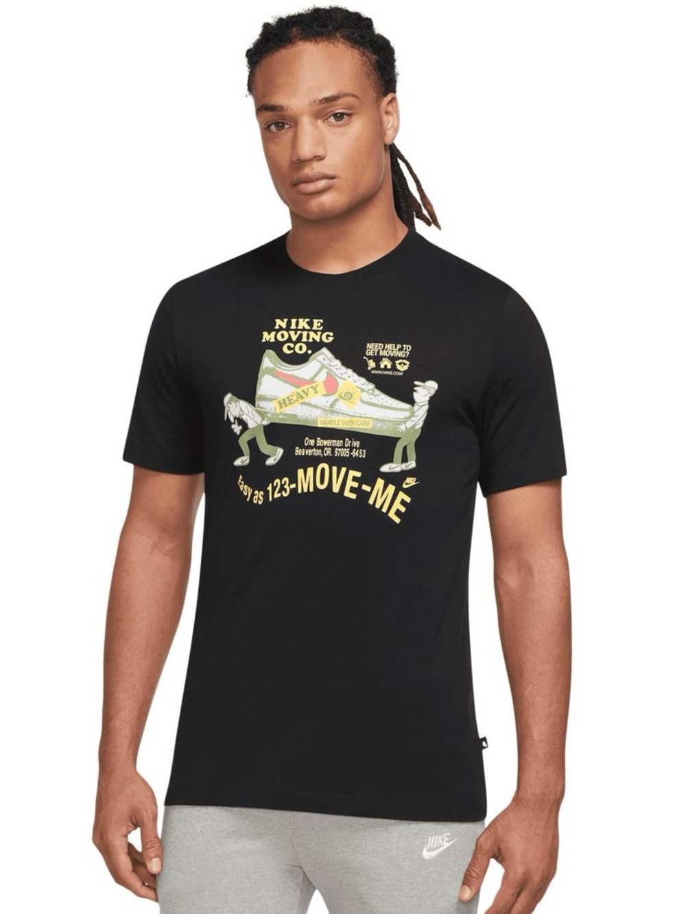 Nike Sportswear Cotton Moving Co Shoeโ T Shirt Menโs Size XL